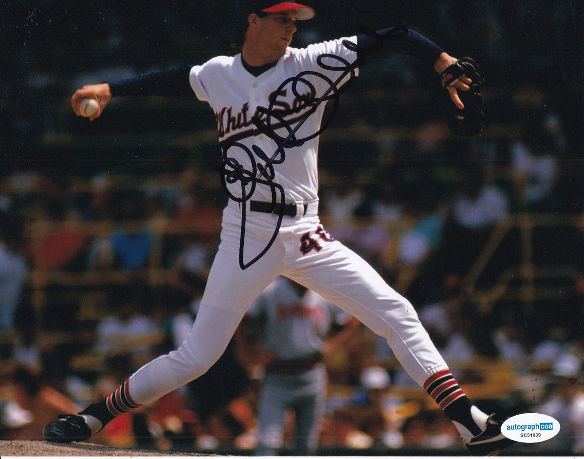 JACK MCDOWELL signed (CHICAGO WHITE SOX) Baseball 8X10 photo ACOA SC51839