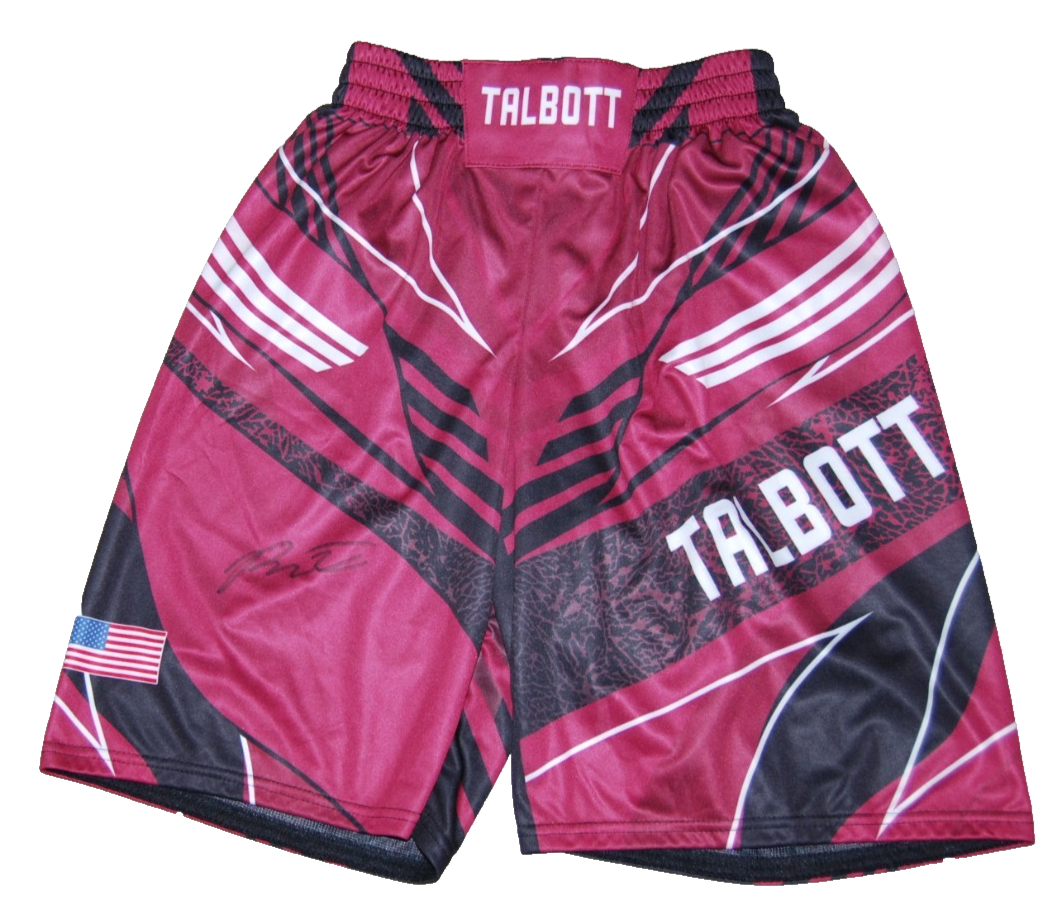 PAYTON TALBOTT signed (UFC) Bantamweight MMA trunks shorts BECKETT BAS BT78122