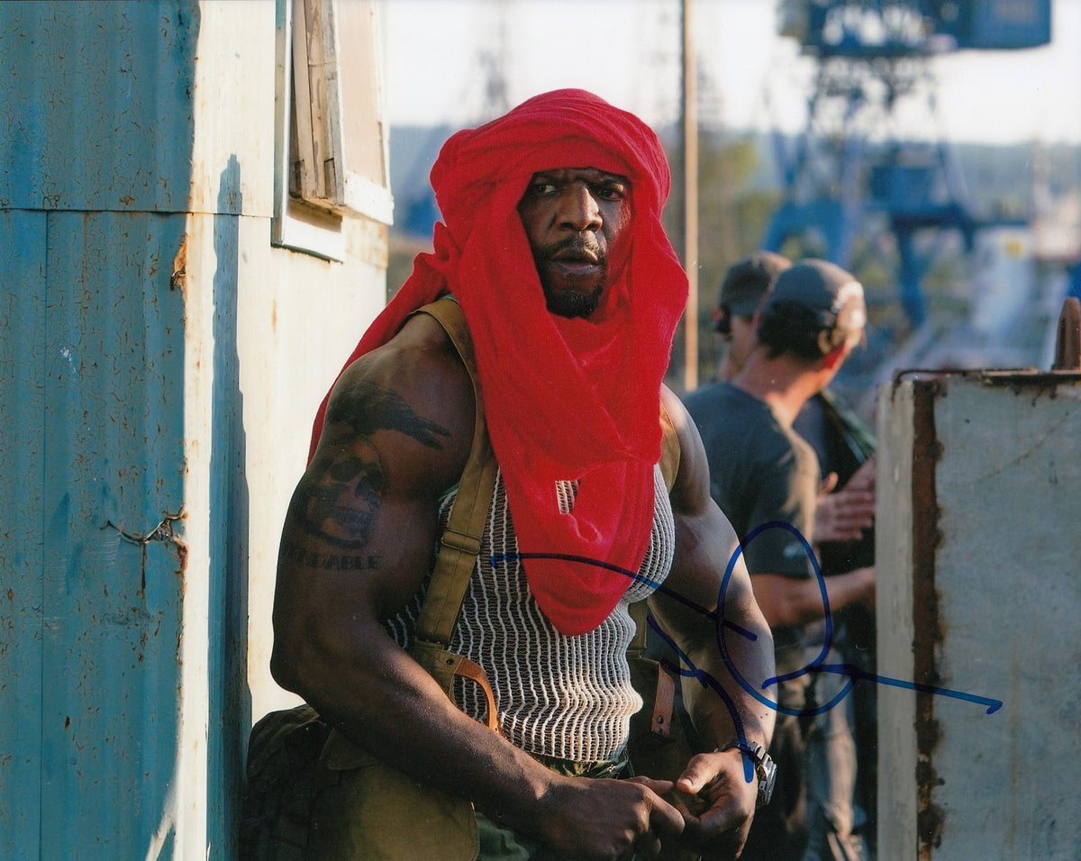 TERRY CREWS signed (THE EXPENDABLES) Movie 8X10 photo *Hale Caesar* W/COA