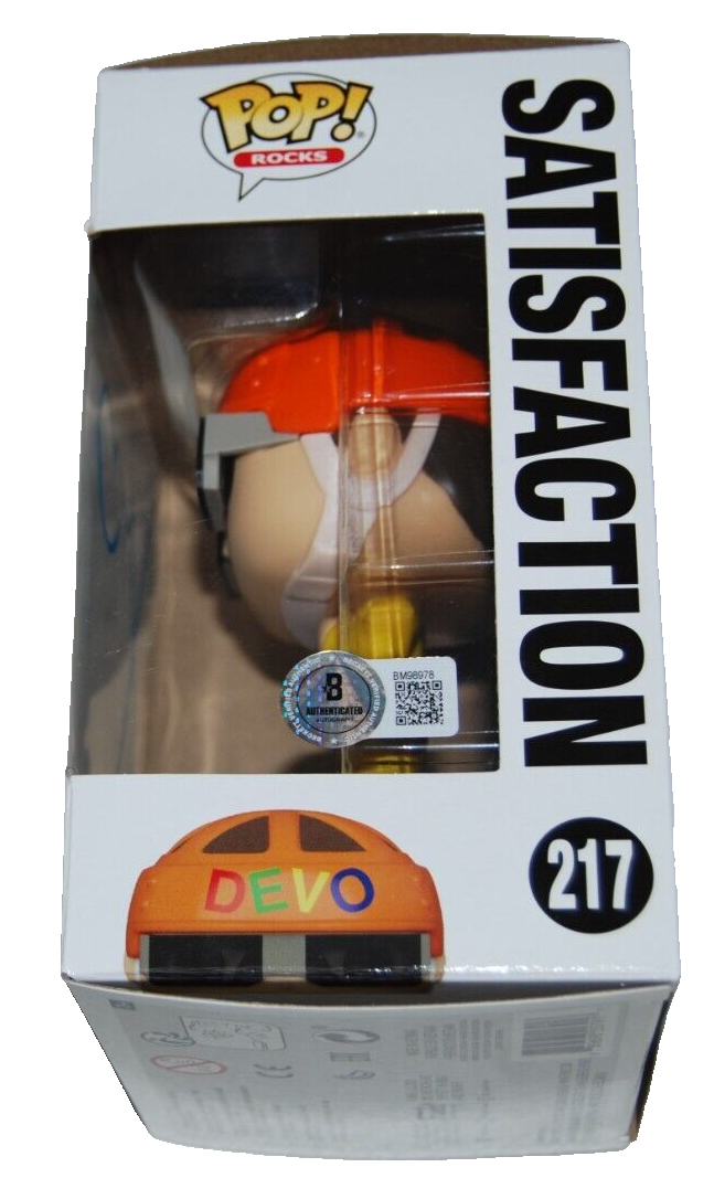 GERALD CASALE signed (DEVO POP Rocks SATISFACTION #217 Funko Pop BECKETT BM98978