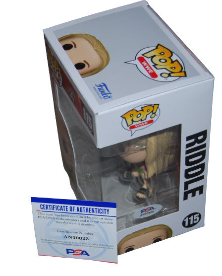 MATT RIDDLE signed (WWE) WRESLTING autographed #115 Funko Pop PSA/DNA AN10023