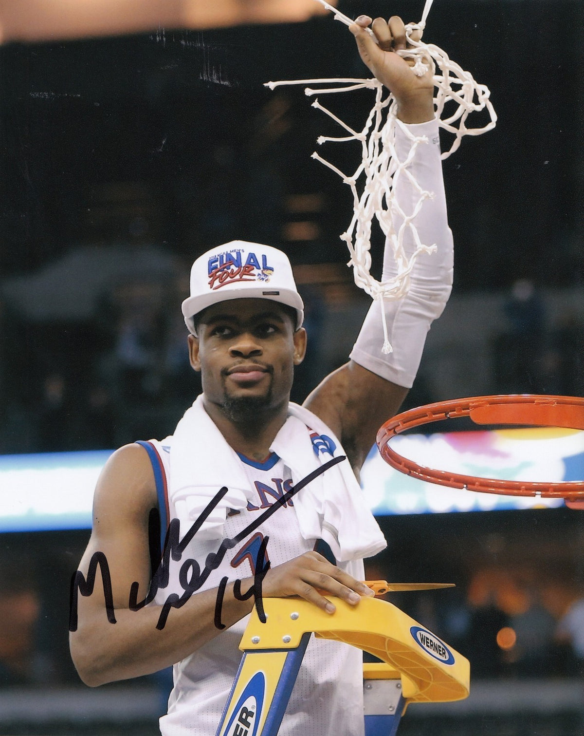 MALIK NEWMAN signed (KANSAS JAYHAWKS) Basketball NBA 8X10 photo W/COA #6