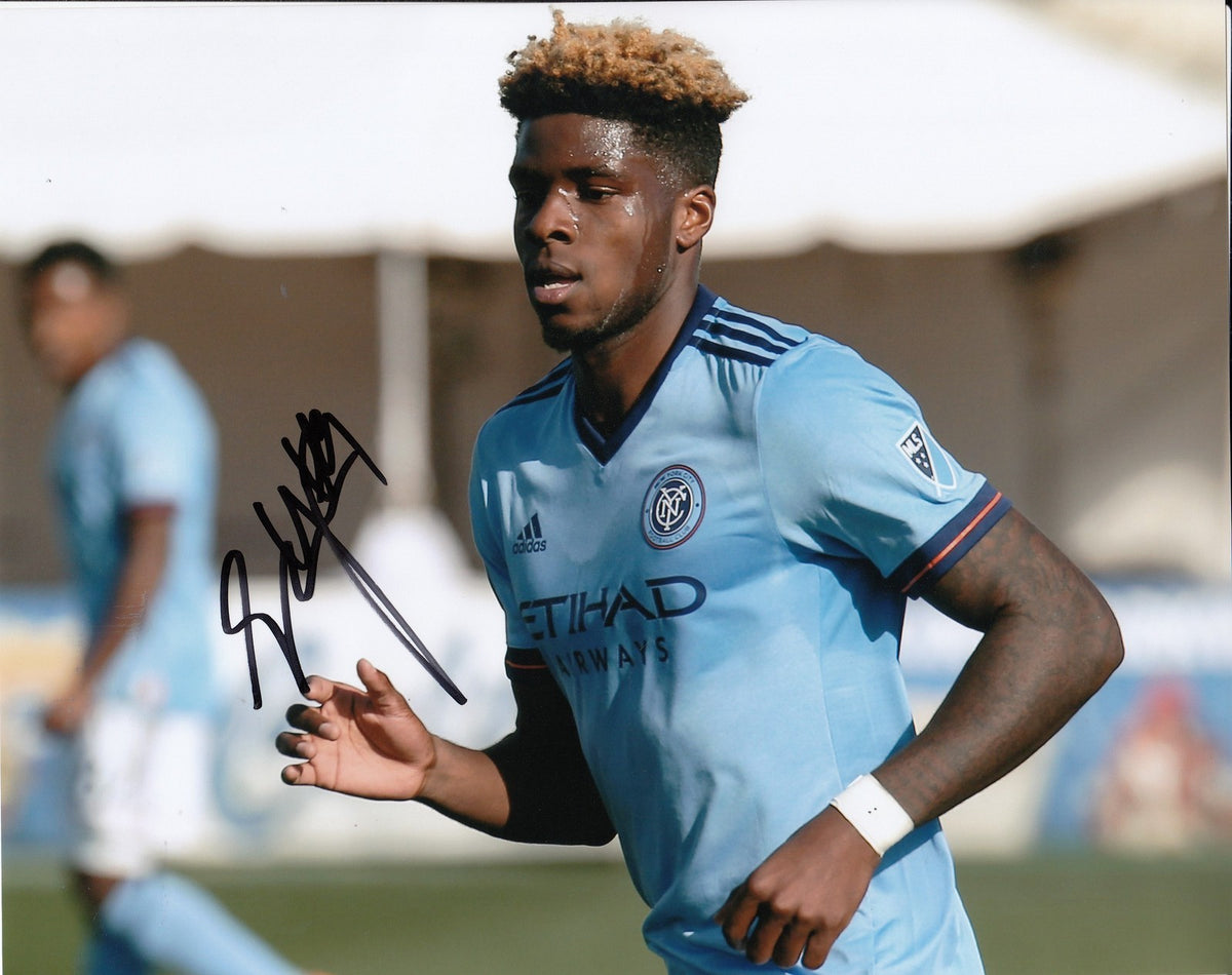 SEAN OKOLI signed (NEW YORK CITY FC) MLS SOCCER 8X10 photo *NYCFC* W/COA #2