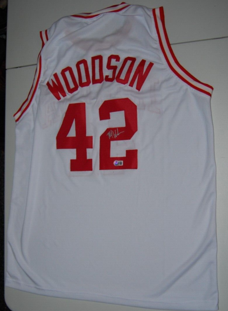 MIKE WOODSON signed (INDIANA HOOSIERS) custom basketball jersey BECKETT BR63077