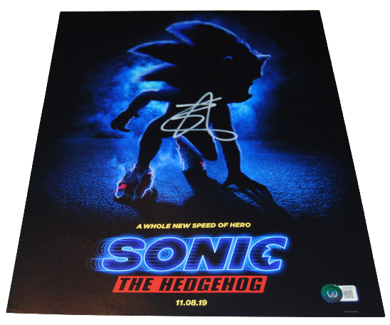 BEN SCHWARTZ signed (SONIC THE HEDGEHOG) Movie 11X14 photo BECKETT BAS BH058653