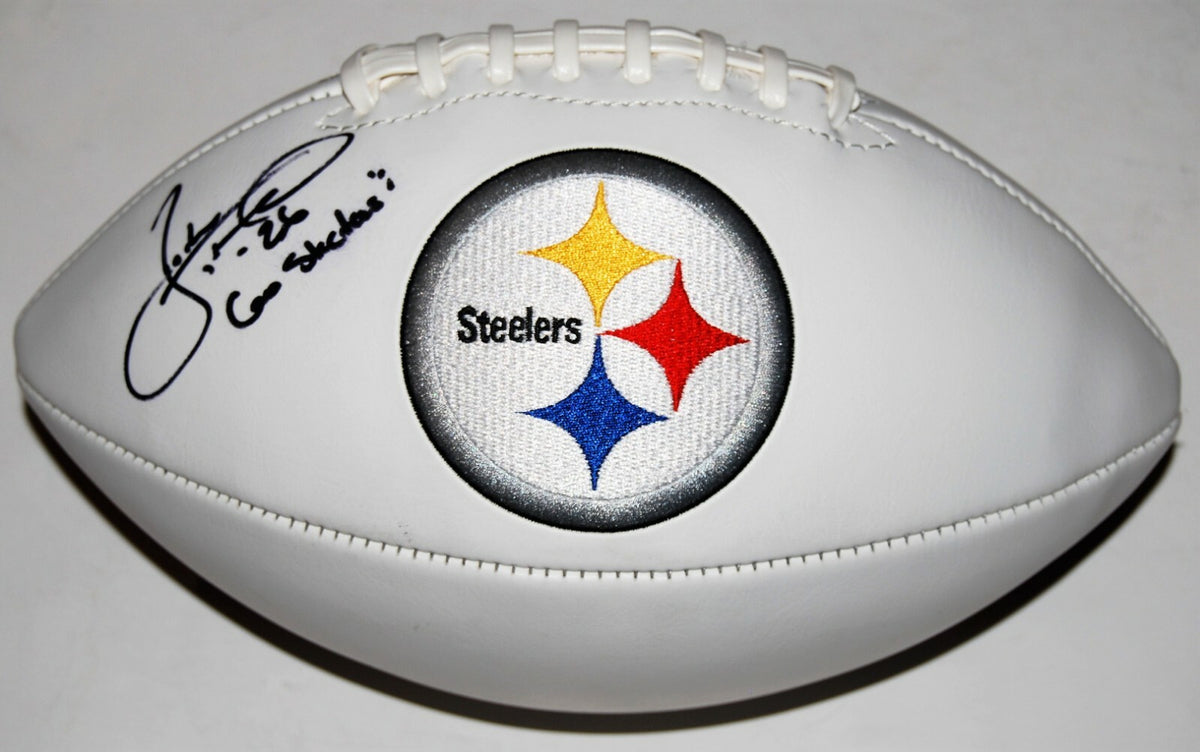 DESHEA TOWNSEND signed (PITTSBURGH STEELERS) logo autographed football W/COA
