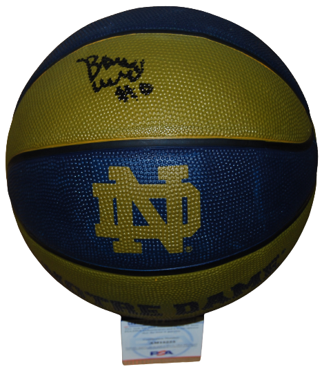 BLAKE WESLEY signed (NOTRE DAME FIGHTING IRISH) Logo basketball PSA/DNA AM15225