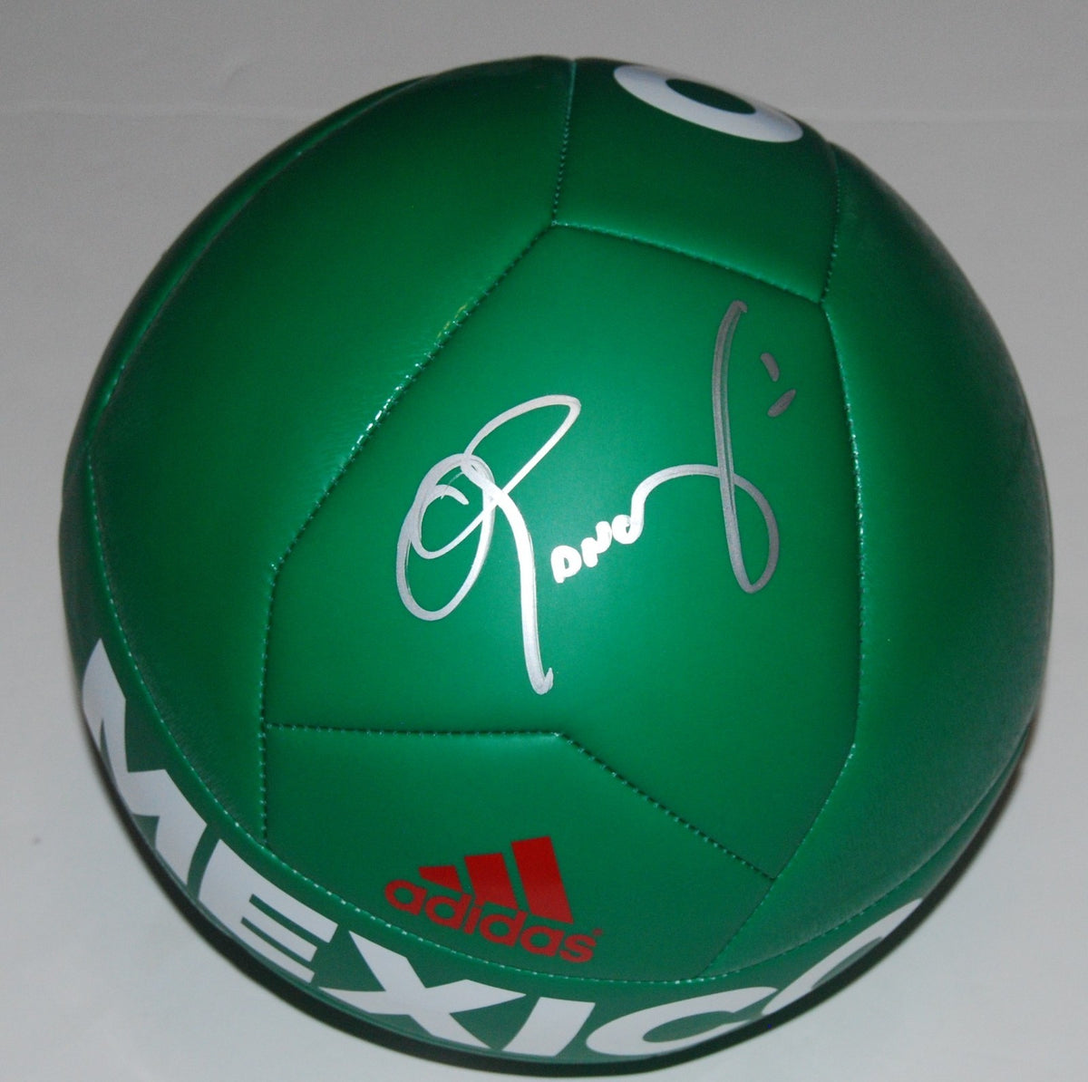 OSWALDO SANCHEZ signed *MEXICO* GREEN ADIDAS Soccer ball W/COA GOALKEEPER