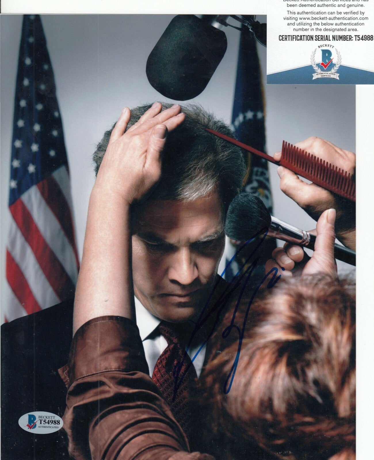 JOSH BROLIN signed (W.) GEORGE W BUSH autographed 8X10 photo BECKETT BAS T54988