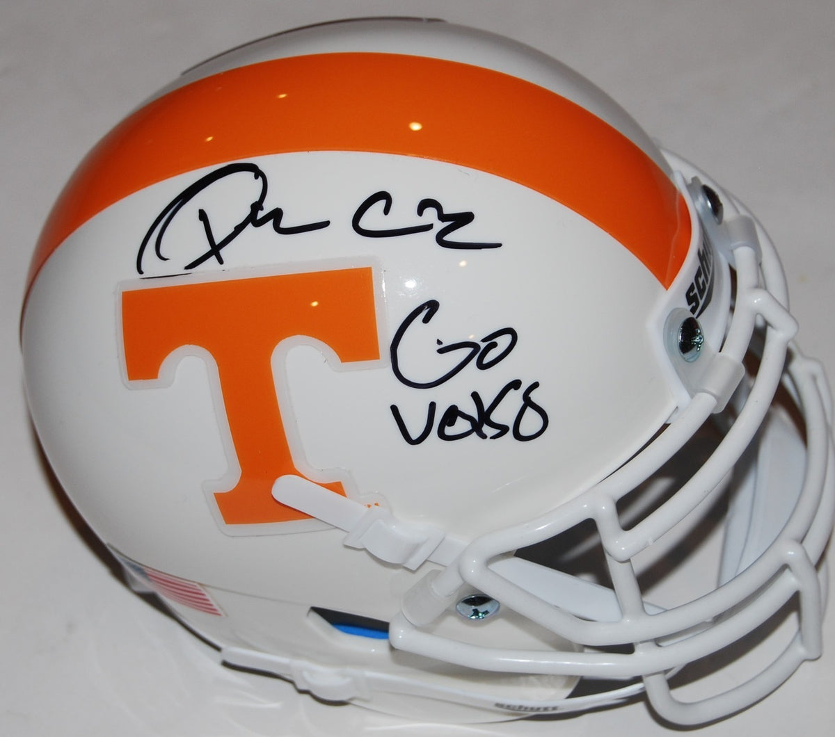 QUAVARIS CROUCH signed (TENNESSEE VOLUNTEERS) mini football helmet W/COA #QC2 C
