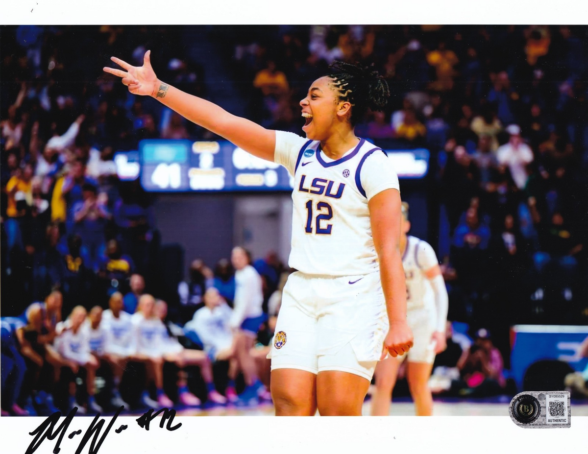 MIKAYLAH WILLIAMS signed (LSU TIGERS) basketball 8X10 photo BECKETT BAS BY085529