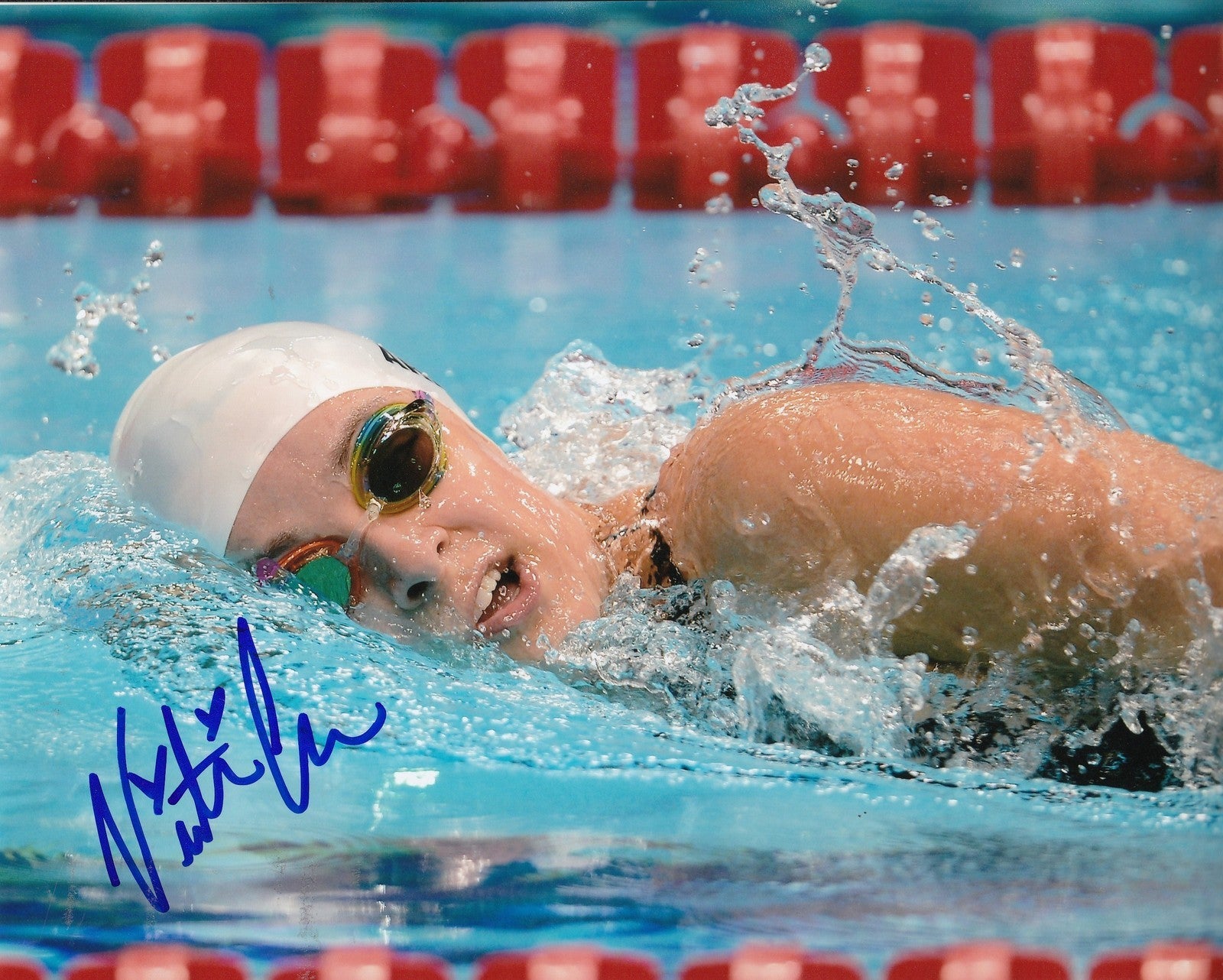 VICTORIA ARLEN signed *American paralympian swimmer* OLYMPICS 8X10 photo W/COA A
