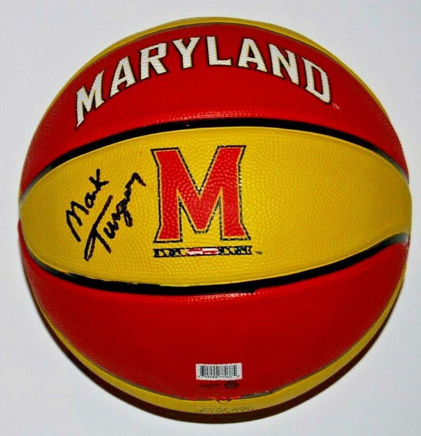 MARK TURGEON signed (MARYLAND TERRAPINS) PROOF Full Size logo basketball W/COA 