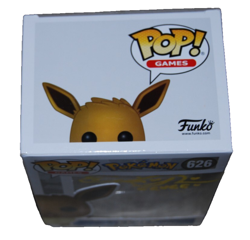 ERICA SCHROEDER signed (POKEMON) EEVEE Funko pop #626 BECKETT BAS BS38059