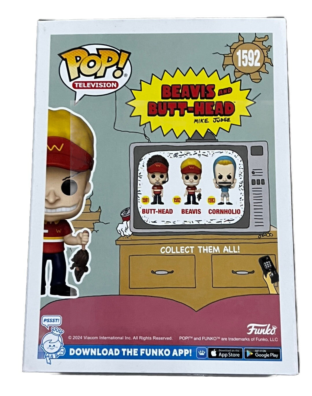 MIKE JUDGE signed (Beavis And Butt-Head) Funko Pop #1592 PSA/DNA AO81238