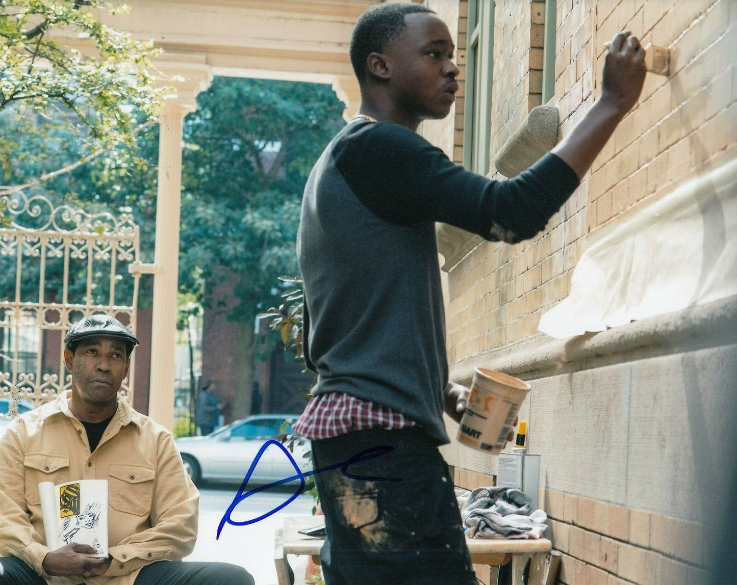 ASHTON SANDERS signed (THE EQUALIZER 2) 8X10 photo *Miles Whittaker* W/COA #2