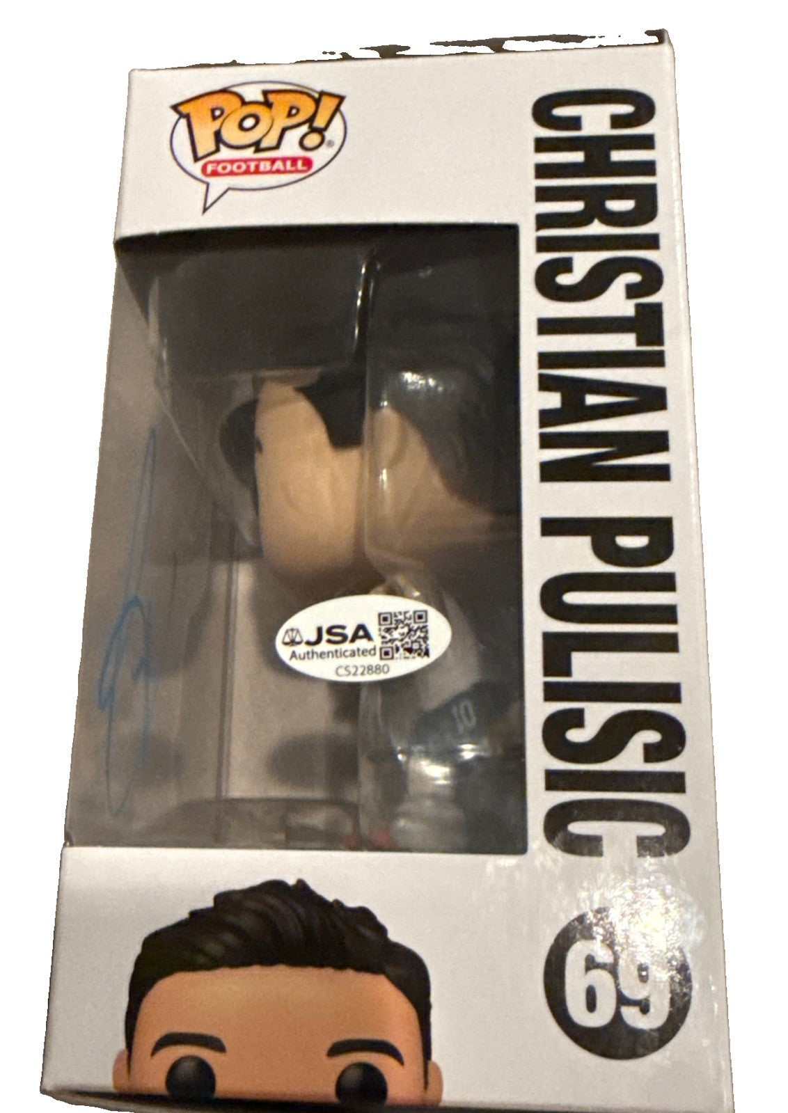 CHRISTIAN PULISIC signed (TEAM USA) Football Soccer Funko Pop #69 JSA CS22880