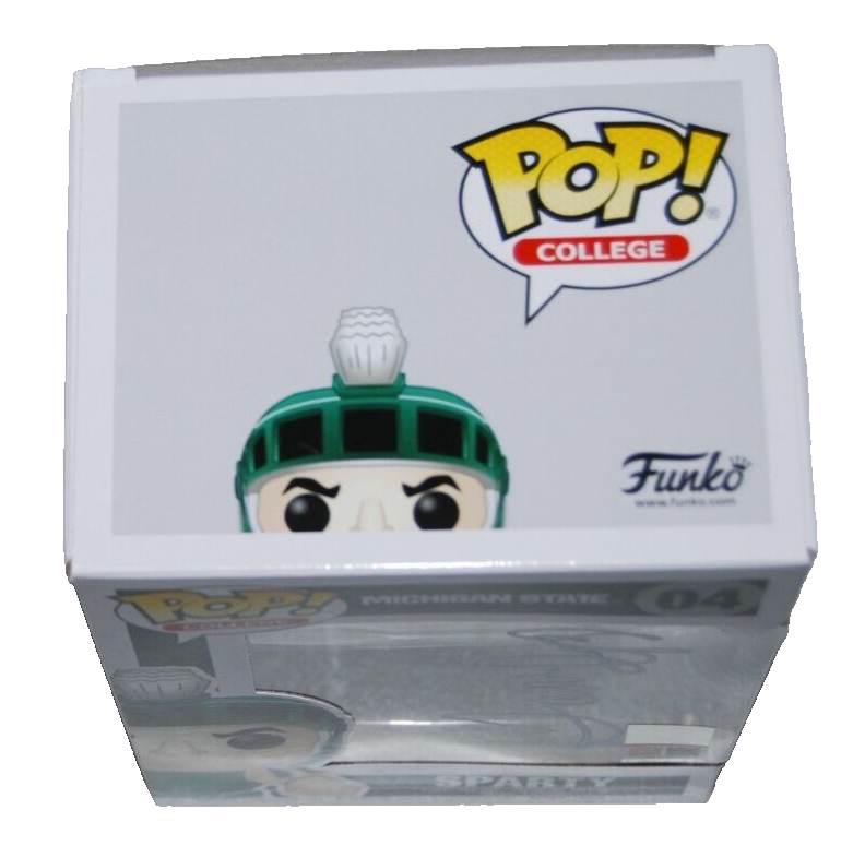 TOM IZZO signed (MICHIGAN STATE SPARTANS) Sparty #04 Funko Pop BECKETT BR32948