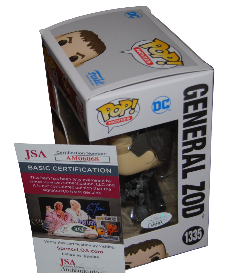 MICHAEL SHANNON signed (FLASH) GENERAL ZOD #1335 Funko Pop JSA COA AM06068
