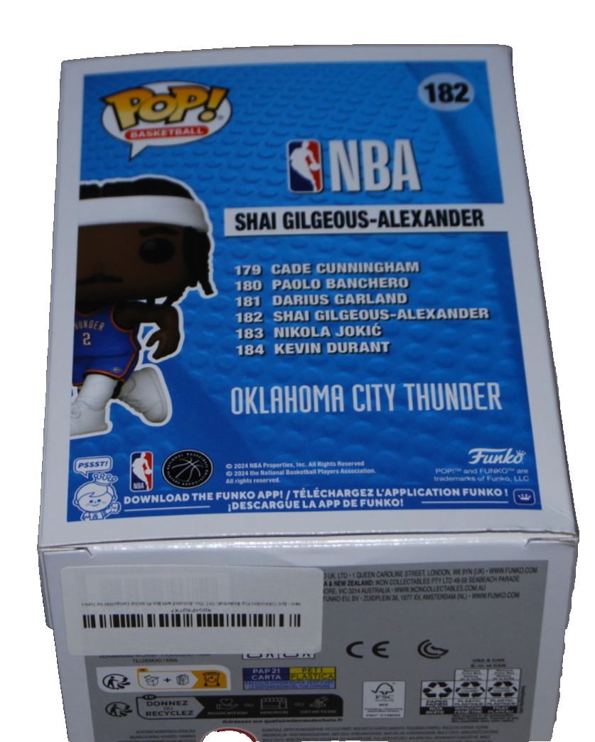 SHAI GILGEOUS-ALEXANDER signed (OKLAHOMA CITY THUNDER) FUNKO POP BECKETT BV13306