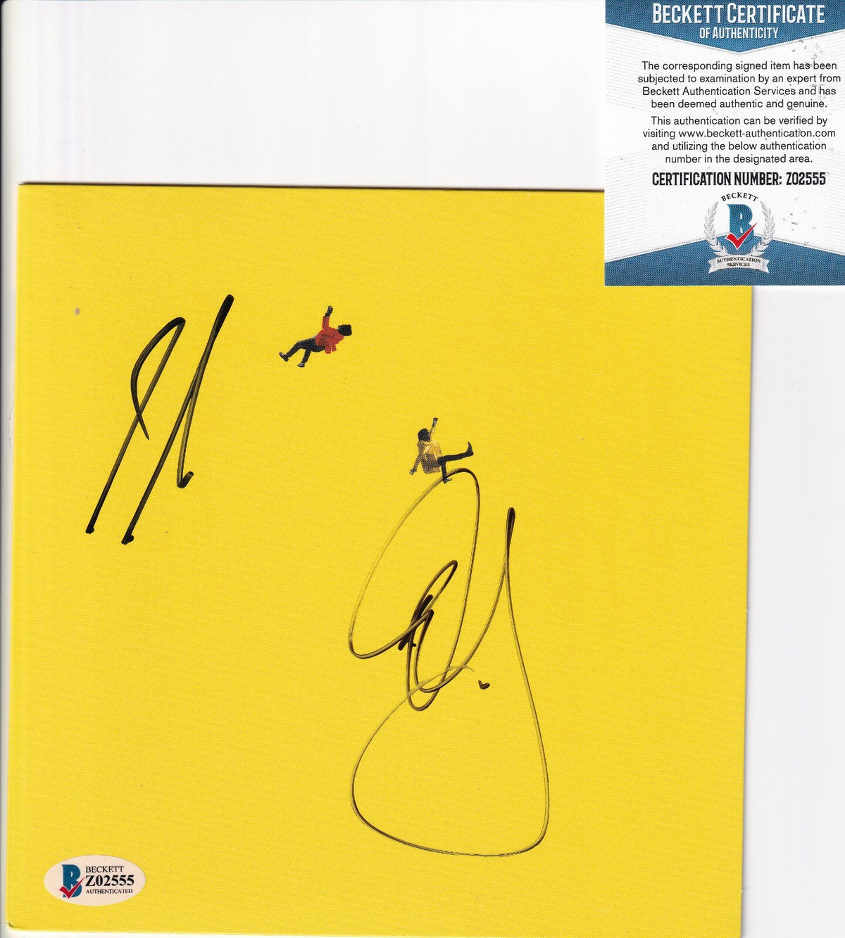 DAN + SHAY Signed "I Should Probably go to Bed" 7" Vinyl Record Cover BAS Z02555