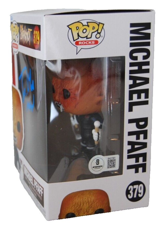 MICHAEL PFAFF signed (SLIPKNOT) Tortilla Man #379 Funko Pop BECKETT BAS BN37881