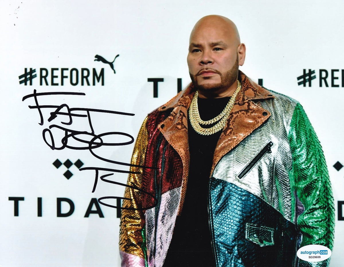 FAT JOE signed (LEAN BACK) Music singer FAMILY TIES 8X10 photo ACOA SD29609