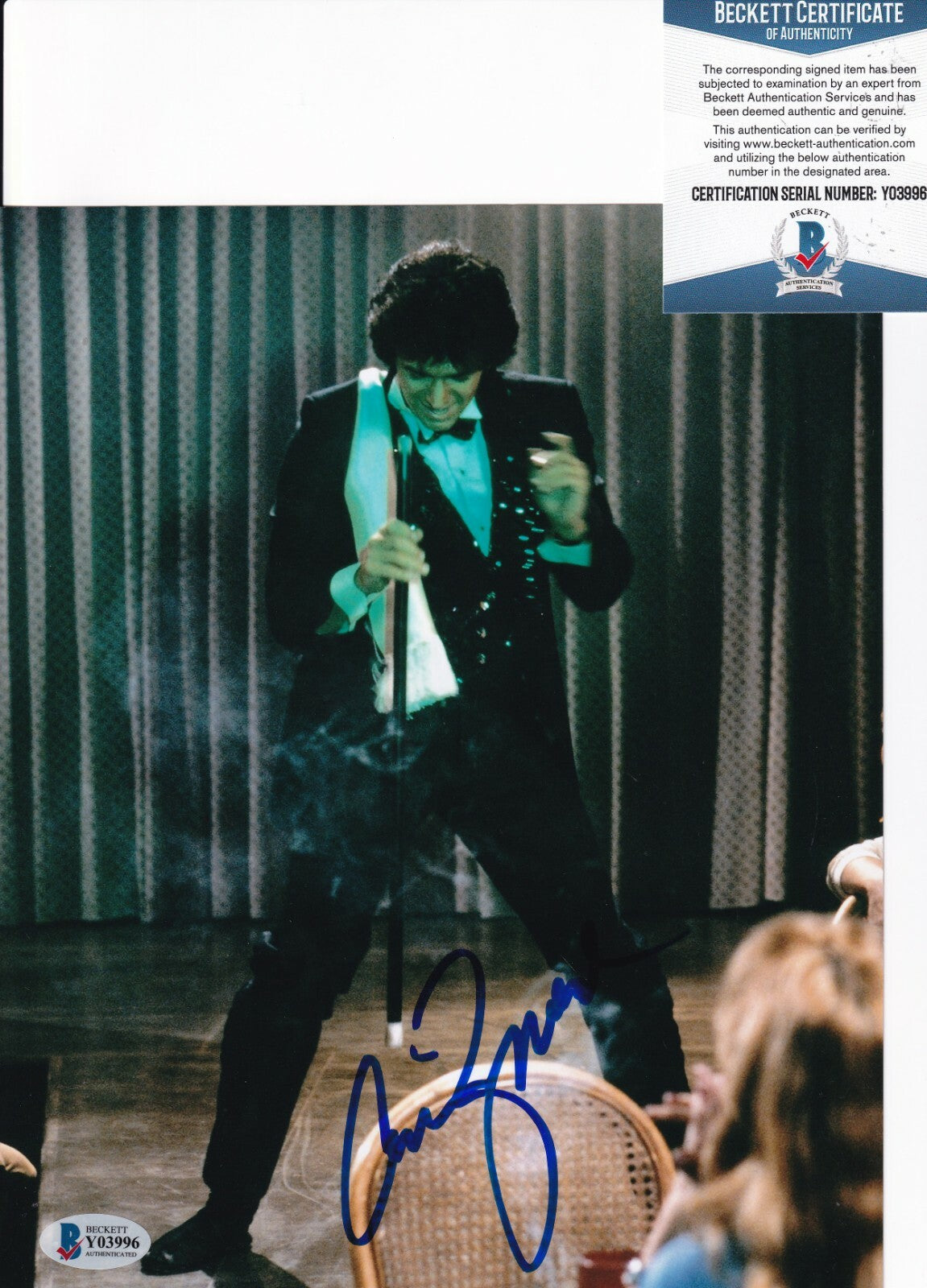 ADRIAN ZMED signed (T.J. HOOKER) Officer Romano 8X10 photo BECKETT BAS Y03996