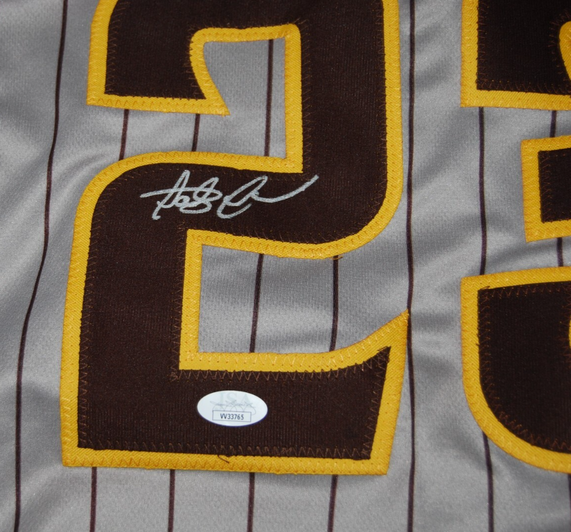FERNANDO TATIS JR signed (SAN DIEGO PADRES) custom baseball jersey JSA VV33765