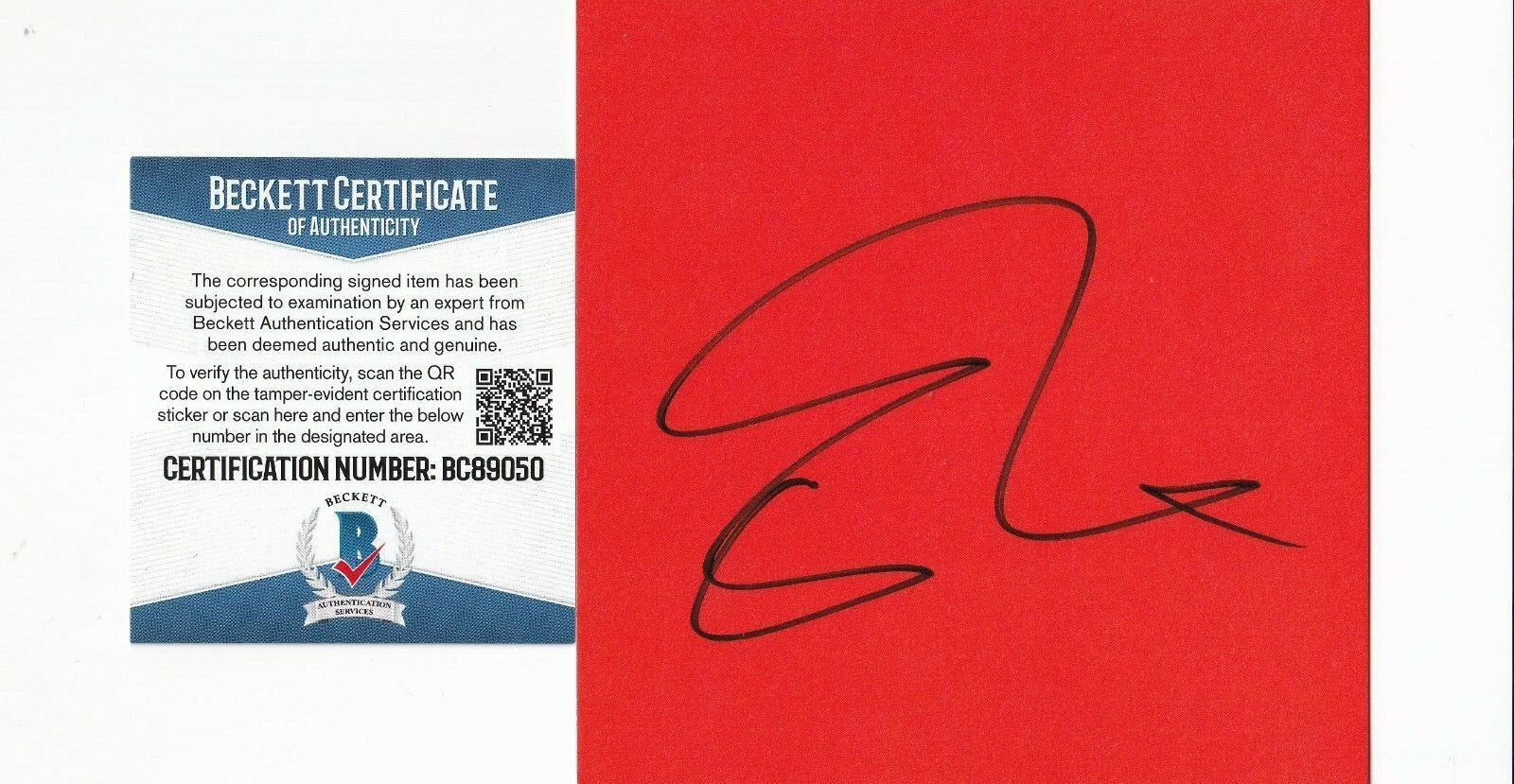 ED SHEERAN signed (=)  Brand New CD COVER 4x4 art card BECKETT BAS BC89050