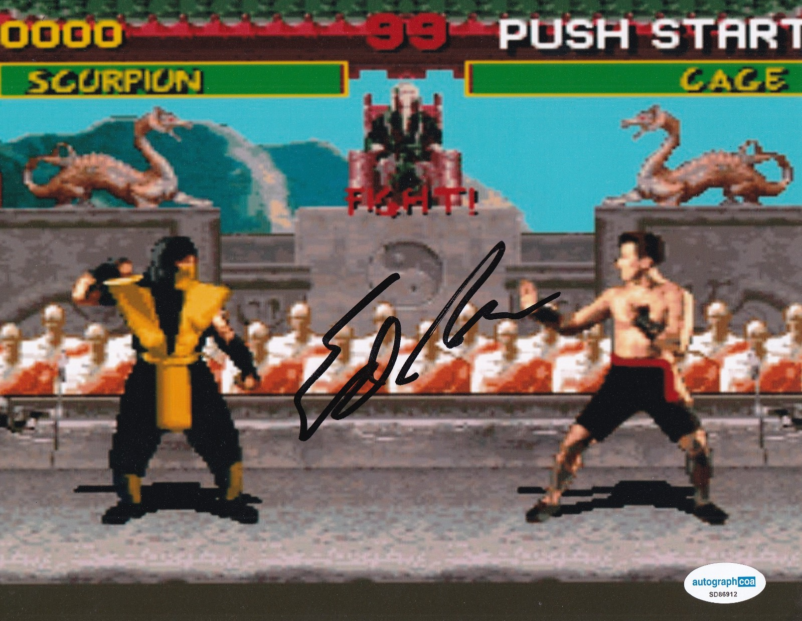 ED BOON signed (MORTAL KOMBAT) Video Game Creator 8X10 photo ACOA SD86912