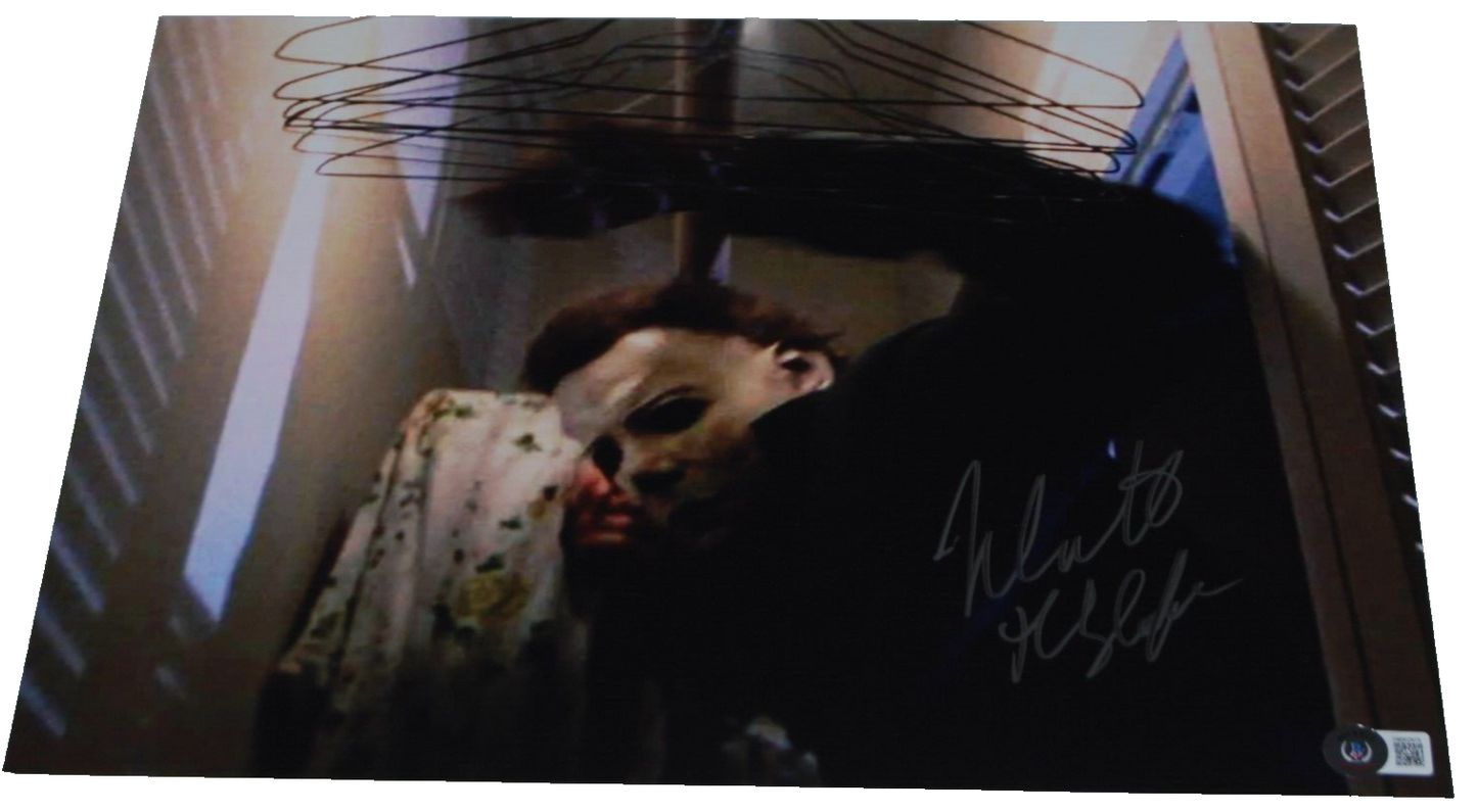 NICK CASTLE signed (HALLOWEEN) Movie 11X14 Michael Myers BECKETT BAS 1W002675