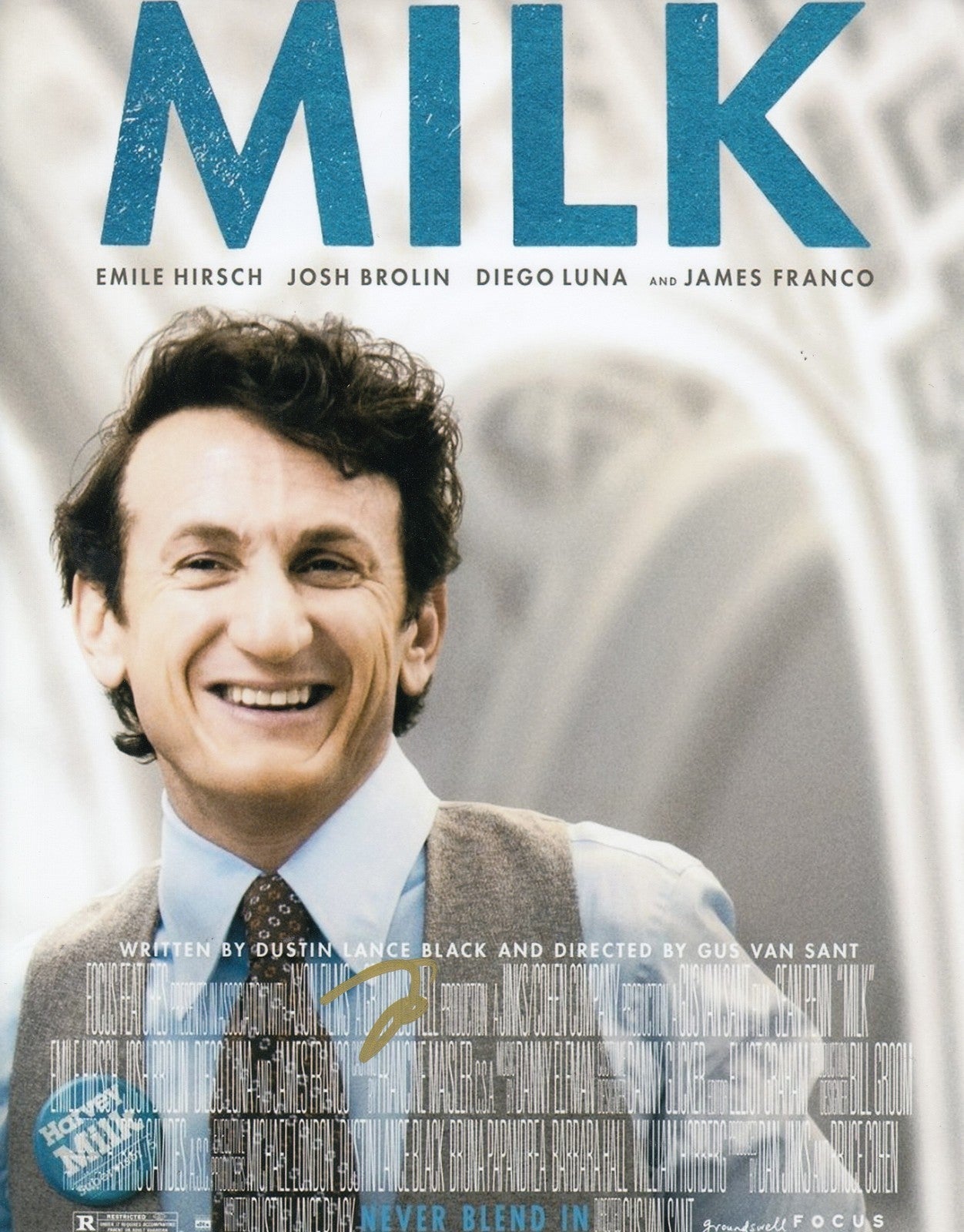 GUS VAN SANT signed (MILK)  Movie *DIRECTOR* POSTER 8X10 photo W/COA