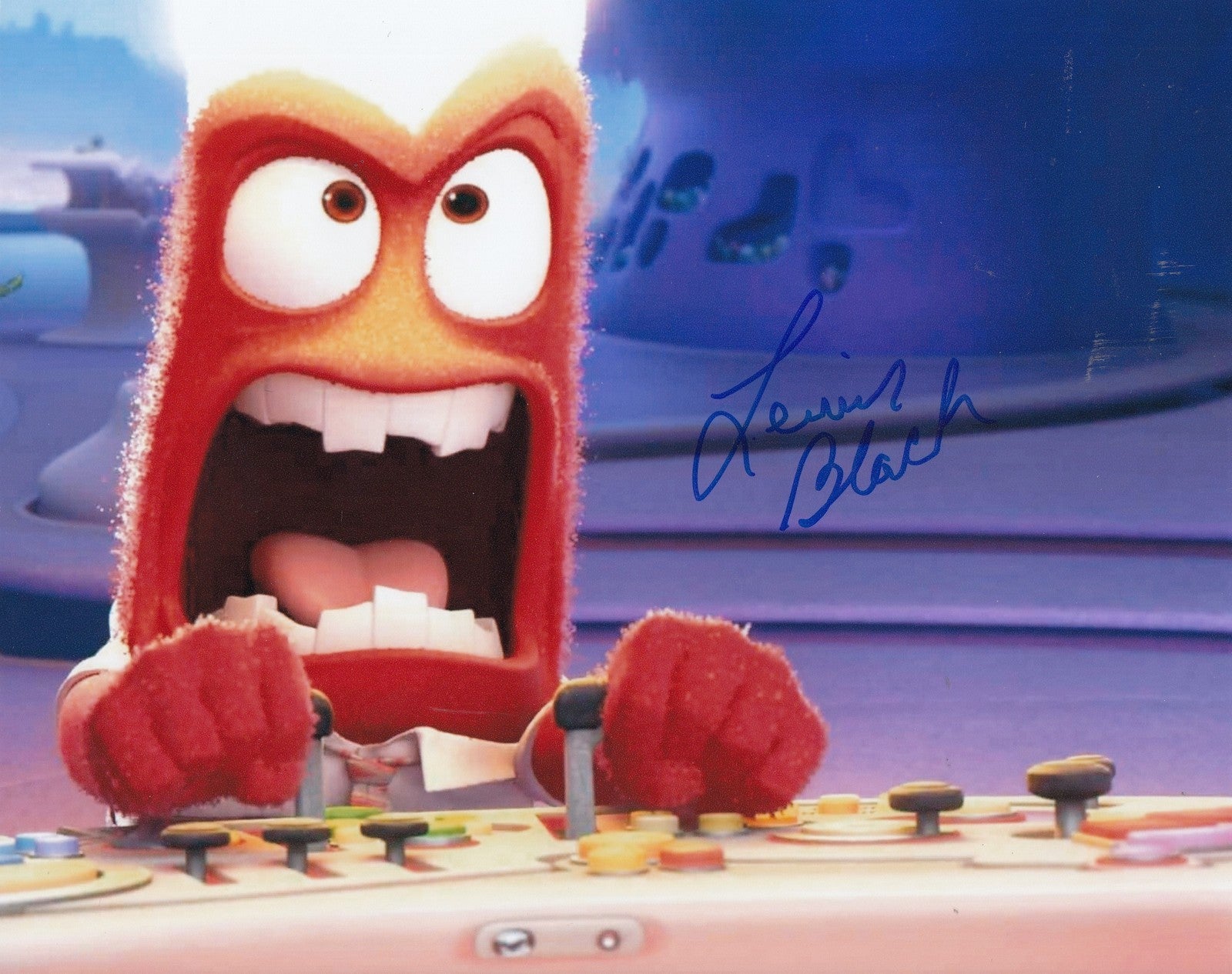 LEWIS BLACK signed (INSIDE OUT) *ANGER* autographed 8X10 photo W/COA #2