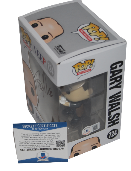 TONY HALE signed (VEEP) autograph Gary Walsh Funko Pop #724 BECKETT BAS BD17918