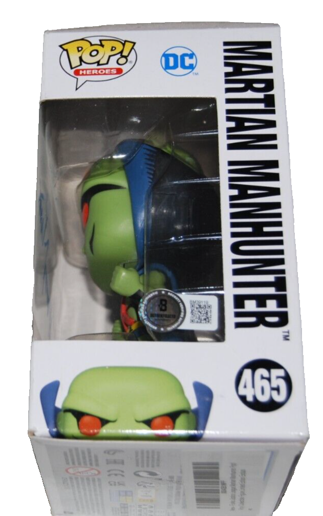 HARRY LENNIX signed (MARTIAN MANHUNTER) #465 Justice Funko Pop BECKETT BM39119