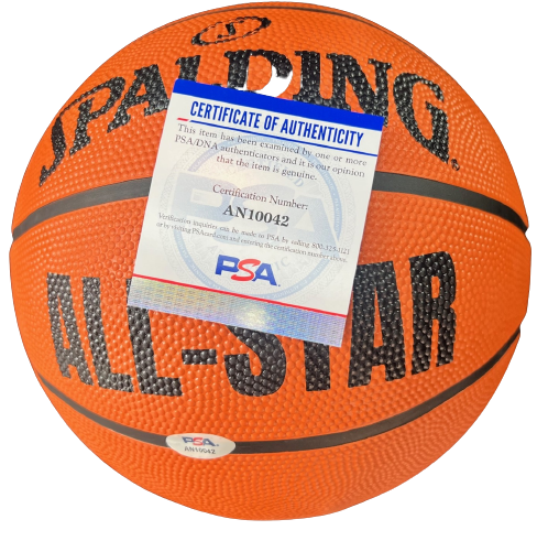 BRICE SENSABAUGH signed (UTAH JAZZ) Spalding NAB basketball PSA/DNA AN10042