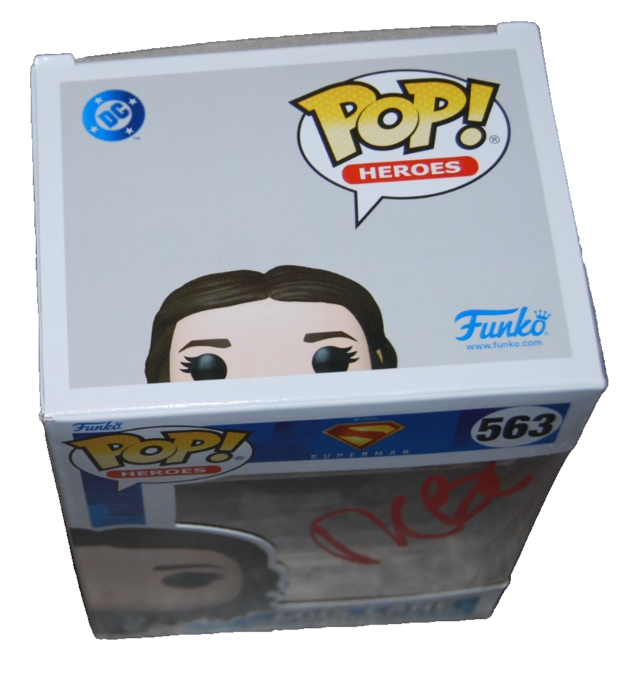 RACHEL BRONHAHAN signed (SUPER MAN) Lois Lane #563 Funko Pop BECKETT BAS BV13271