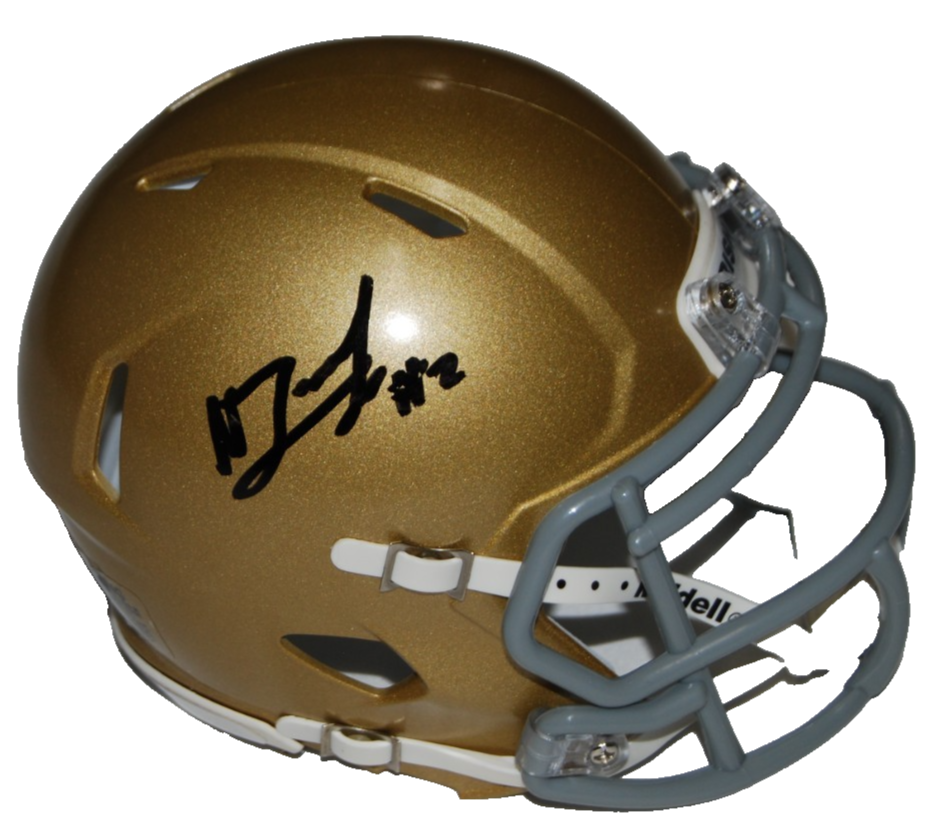 NOLAN JAMES JR signed (NOTRE DAME FIGHTING IRISH) mini helmet JSA COA CR86363