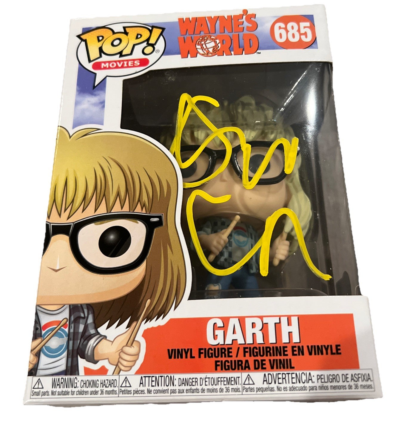 DANA CARVEY  signed (WAYNES WORLD) Garth Funko Pop #685 Beckett BAS BT78157