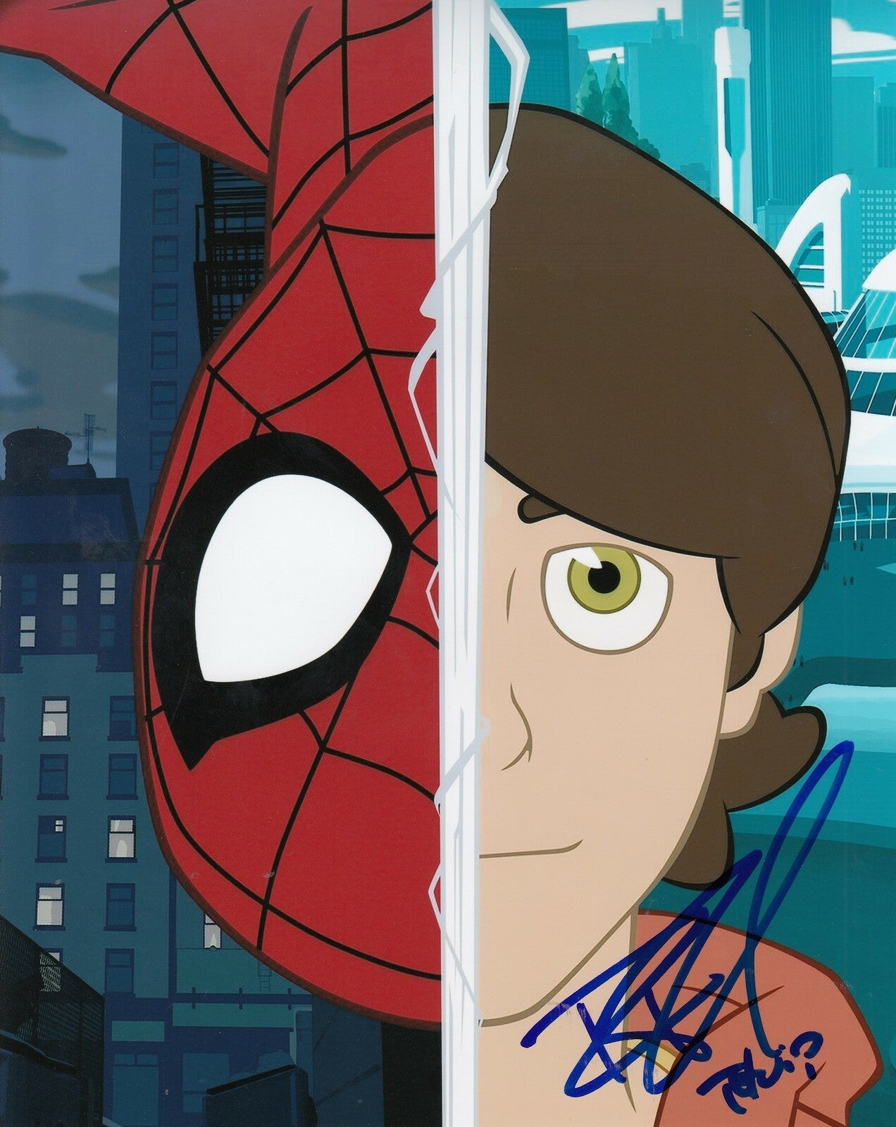 ROBBIE DAYMOND signed (SPIDER-MAN) TV show *PETER PARKER* 8X10 photo W/COA #1