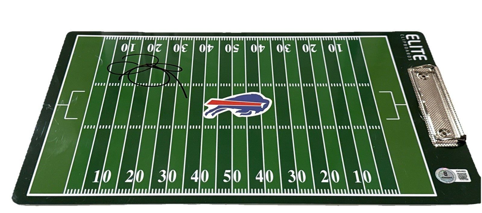 JOE BRADY signed (BUFFALO BILLS) football Coaches clipboard BECKETT BAS BW54033
