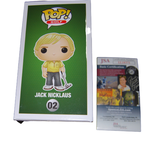 JACK NICKLAUS signed (FUNKO POP) Golden Bear PGA *AUGUSTA* JSA LL18375