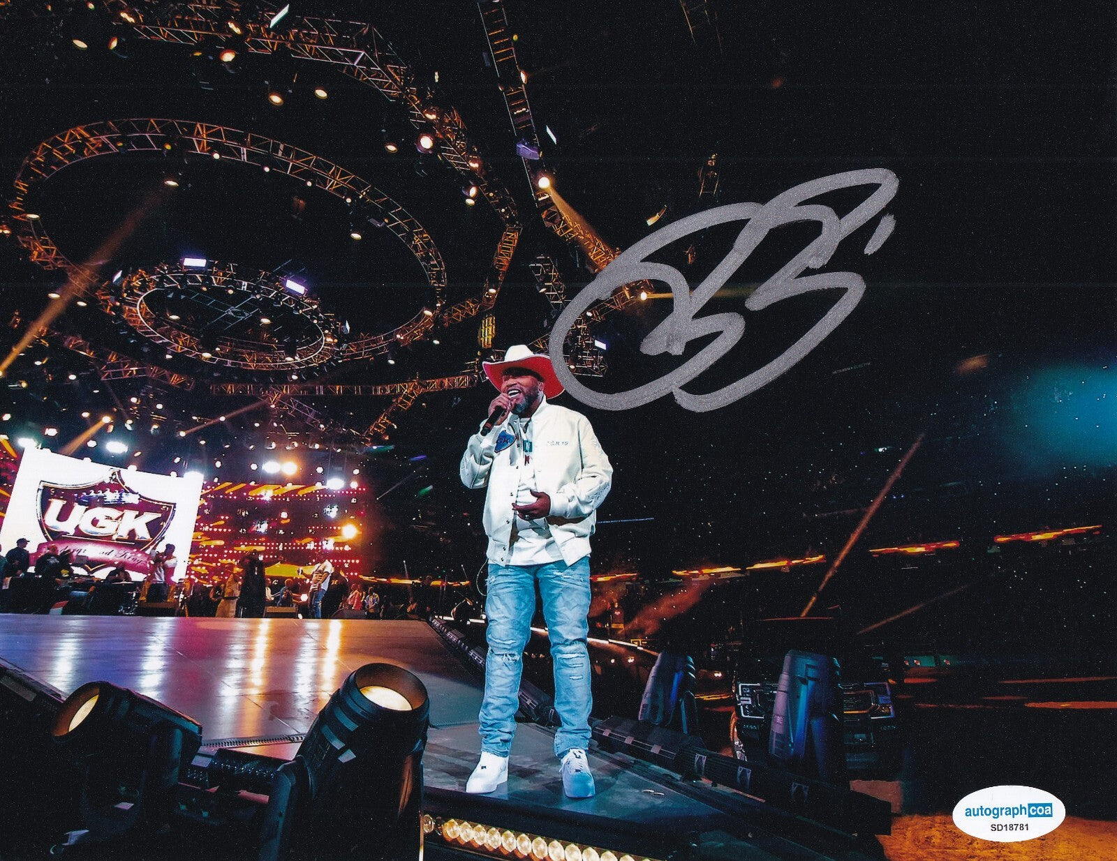 BUN B signed (GIVE ME THAT) Music Singer rapper 8x10 photo ACOA SD18781