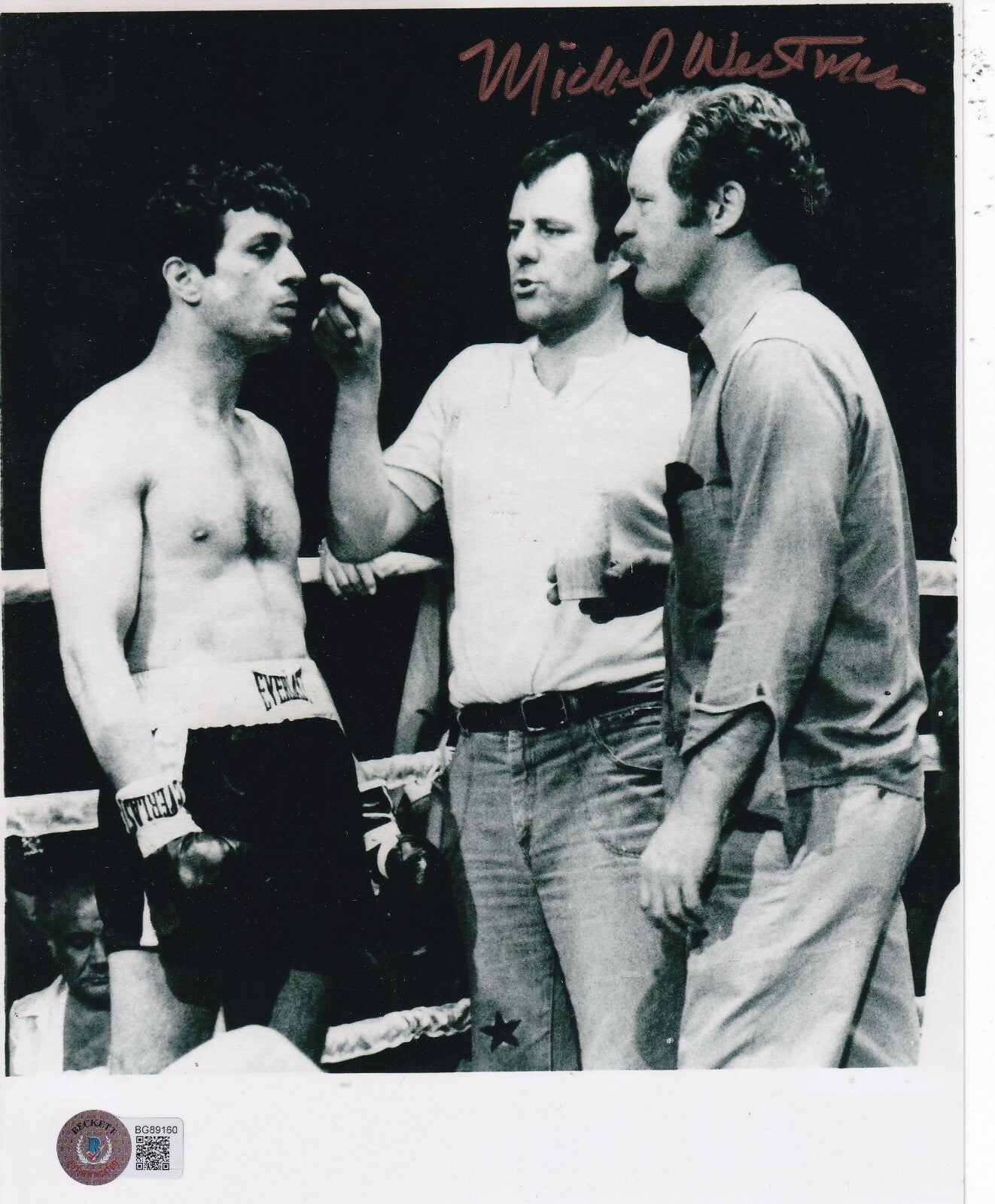 MICHAEL WESTMORE signed (RAGING BULL) Makeup Artist 8X10 photo BECKETT BG89160