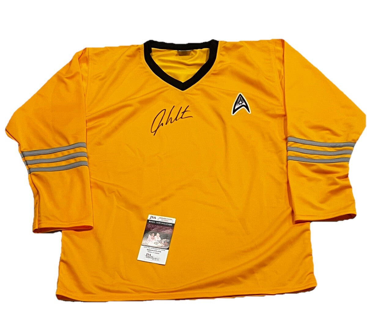 WILLIAM SHATNER signed (STAR TREK) Captain Kirk Replica Prop Shirt JSA AU66667