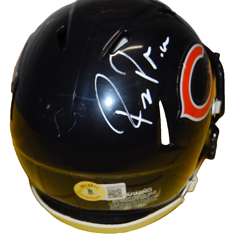 RYAN POLES signed (CHICAGO BEARS) mini football helmet BECKETT AD47317
