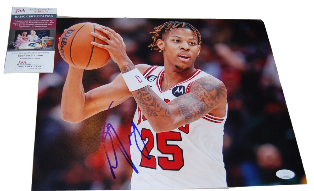 DALEN TERRY signed (CHICAGO BULLS) autographed 11X14 photo JSA COA AH95476