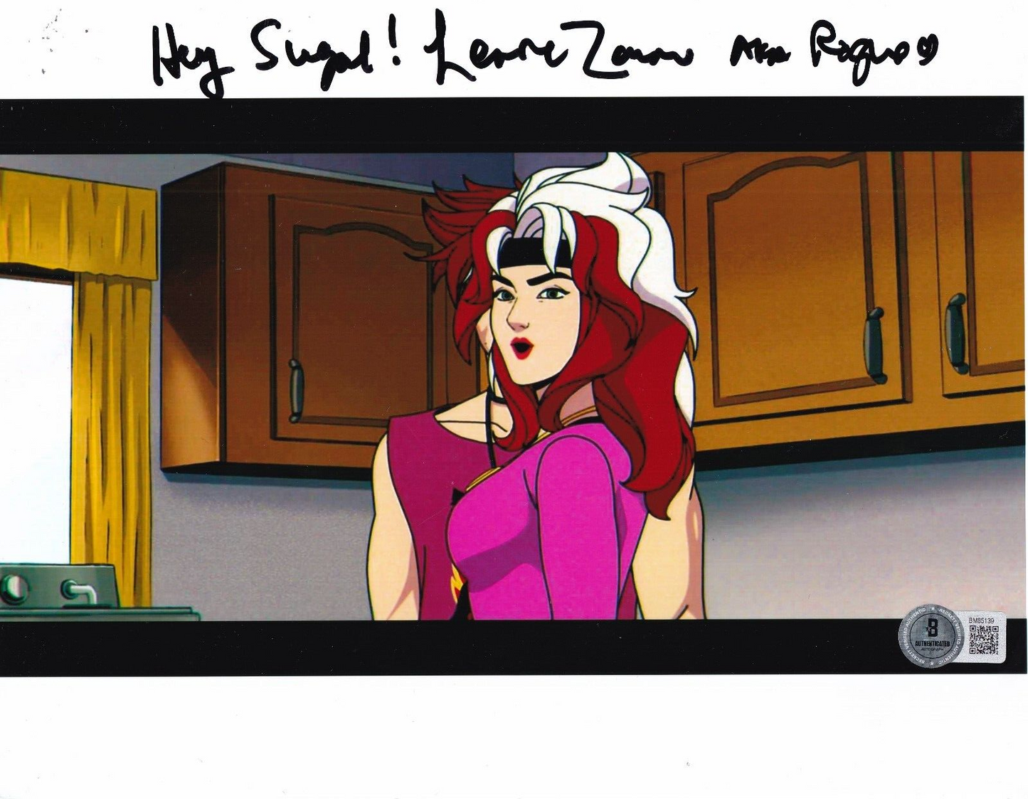 LENORE ZANN signed (XMEN Animated Series) Rogue 8X10 photo BECKETT BAS BM85139