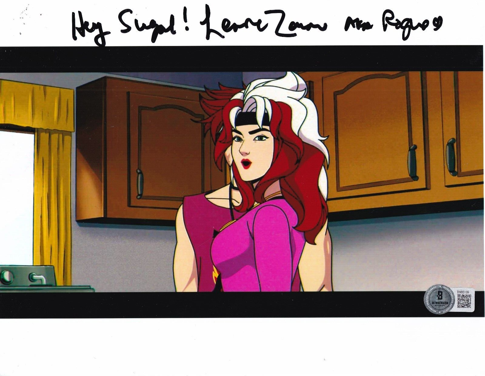 LENORE ZANN signed (XMEN Animated Series) Rogue 8X10 photo BECKETT BAS BM85139